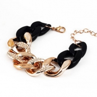 Náramok Masív - Čiernozlatý