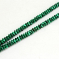Malachit rondelkový 6 x 3 mm