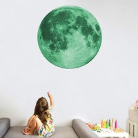 Nálepka na stenu - Mesiac svietiaci v tme - Rozmer 30 cm