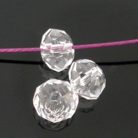 Rondelkové korálky 8 mm - Crystal