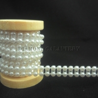 Ozdobná perličková lemovka - dvojradová - cena za 1,5 metra