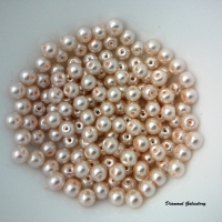 Perličky sklenené 6 mm - marhuľkové