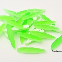 Ozdobné kamienky 6 x 30 mm - Néonovo zelené