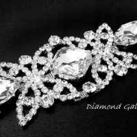 Našívacia aplikácia 50 x 150 mm - Crystal