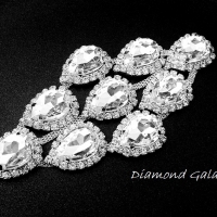 Našívacia aplikácia 55 x 111 mm - Crystal