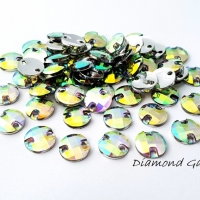 Ozdobné našívacie kamienky 10 mm - Crystal 10 mm