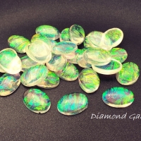 Ozdobné kamienky 13 x 18 mm - Ovál - Priehľadné AB
