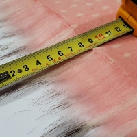 Kožušina umelá - Ružový melír II TOP - cena za 10 cm
