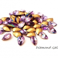 Ozdobná kvapka - 7 x 10 mm - Purple Lotus