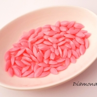 Ozdobné kamienky 7 x 15 mm - neon Pink
