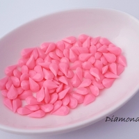 Ozdobné kamienky 8 x 13 mm - neon Pink