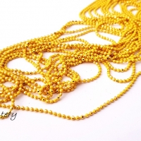 Bižutérna retiazka guličková 1 mm - zlatá