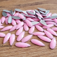 Ozdobné kamienky 8 x 22 mm - Neónová svetlá ružová