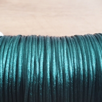 Saténová šnúrka 2,5 mm - tyrkysová zelená