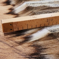 Kožušina umelá - Natural hnedý melír - tmavý - cena za 10 cm, 1000 gm²