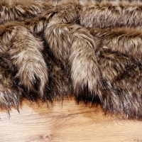 Luxusná umelá kožušina - Silver Bear - cena za 10 cm, 1 500 g/m