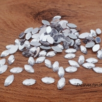 Ozdobné kamienky - 5 x 10 mm - Crystal