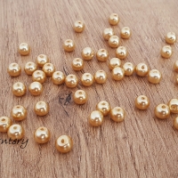 Perličky 6 mm - zlaté