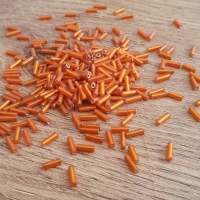 Sklenené trubičky 6 mm - Ohnivé - 10 gramov