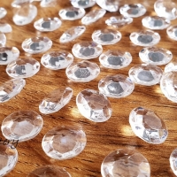 Diamantové konfety - balenie 100 kusov - Priehľadné