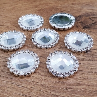 Ozdoba štrasová 20 mm - Crystal