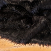 Kožušina umelá - Black new Max - cena za 10 cm, 1000 g/m²