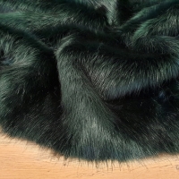 Kožušina huňatá - Dark Emerald Pastel - cena za 10 cm, 1500 g/m