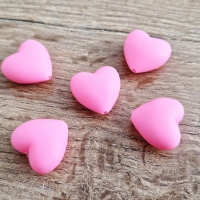 Silikónová korálka - 19 x 20 mm - Ružová tmavšia