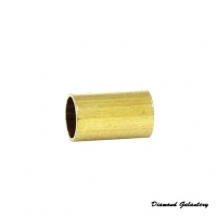 Kovová rúrka 5 x 3 mm - zlatá