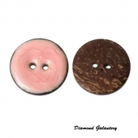 Kokosový gombík - ružový - 25 mm