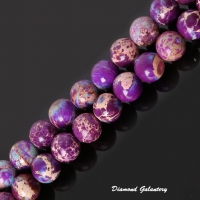 Jaspisové korálky 8 mm - fialové