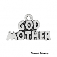 Prívesok God Mother 22 x 13 mm - strieborná
