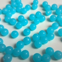 Akrylové korálky 6 mm modré