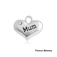 Prívesok so štrasom Mum - crystal