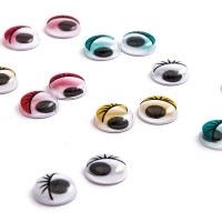 Oči nalepovacie 10 mm farebné