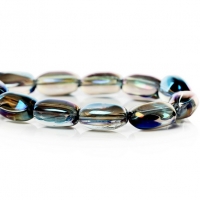 Sklenené korálky 15 x 11 mm - multicolor