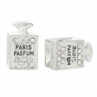 Kovová korálka so štrasom Paris Parfum