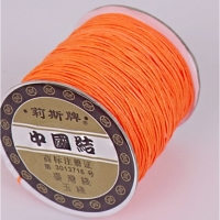 Shamballa šnúrka nylonová 0,8 mm - oranžová