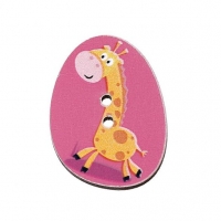 Drevený gombík žirafa