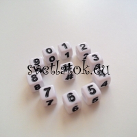 Korálky číslice 7 x 7 mm