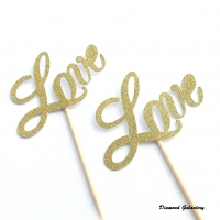 Ozdobný nápis - Love - jednostranný