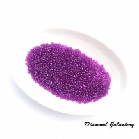 Korálky 2 mm - Fialové - 40 g