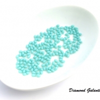 Korálka kvapka 3 x 5 mm - Modré