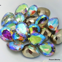 Ozdobné slzičky 13 x 18 mm - Multicolor