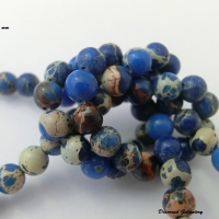 Jaspisové korálky 6 mm - modré