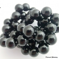 Ónyxové korálky čierne lesklé 8 mm