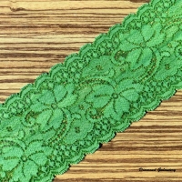 Krajka elastická 85 mm - zelená