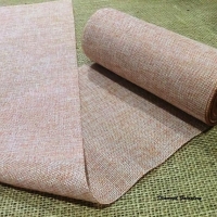 Ozdobná tkaná stuha 200 mm - ružovohnedá