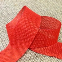 Ozdobná tkaná stuha 40 mm - červená