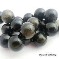Obsidianové korálky 10 mm